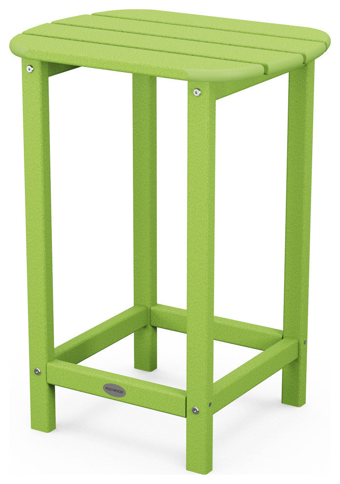 Polywood South Beach 26" Counter Side Table, Lime
