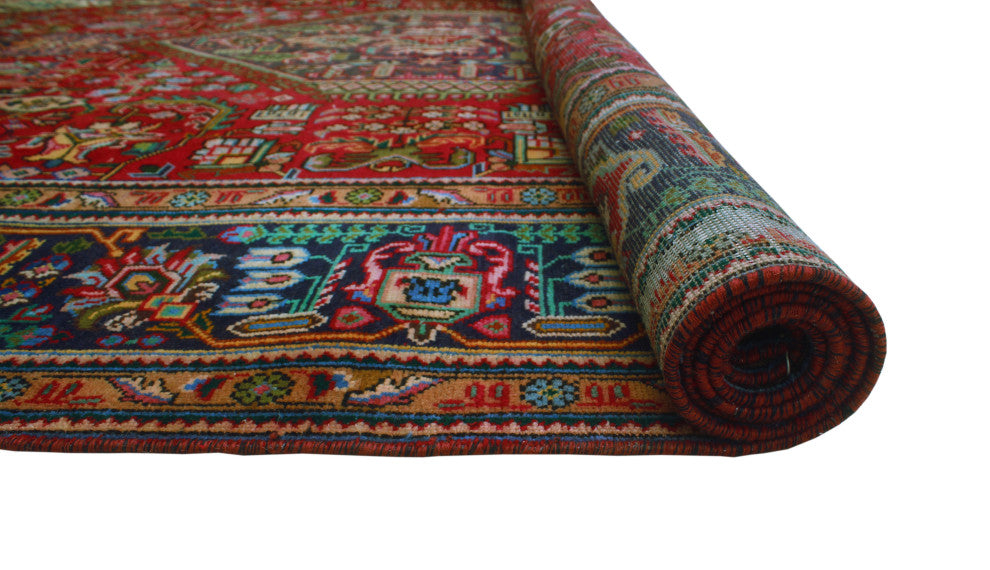 Fine Vintage Distressed Blaney Red Rug