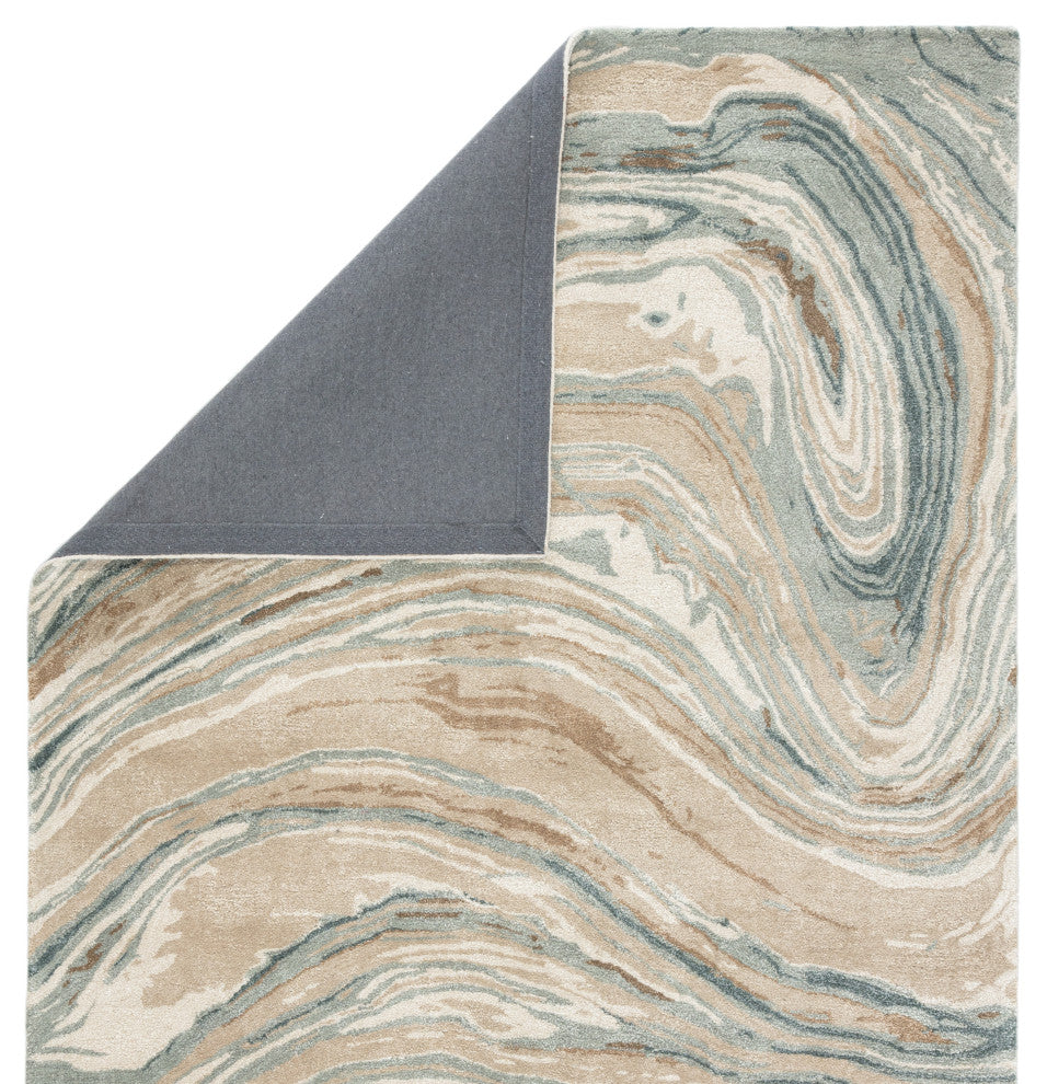 Jaipur Living Atha Handmade Abstract Tan/ Gray Area Rug 10'X14'