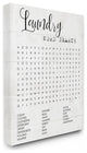 Stupell Industries Laundry Word Search Fun Family Word Design, 24"x30" , Canvas