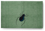 Eeek! Halloween Design Chenille Area Rug, Green, 2'x3'