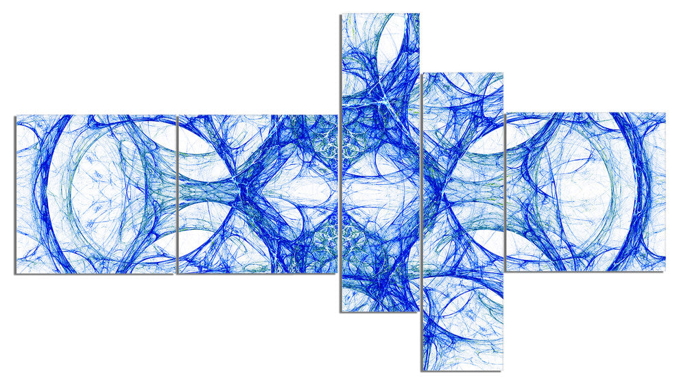 Head of Iron Knight, Abstract Canvas art print, 60"x32", 5 panels