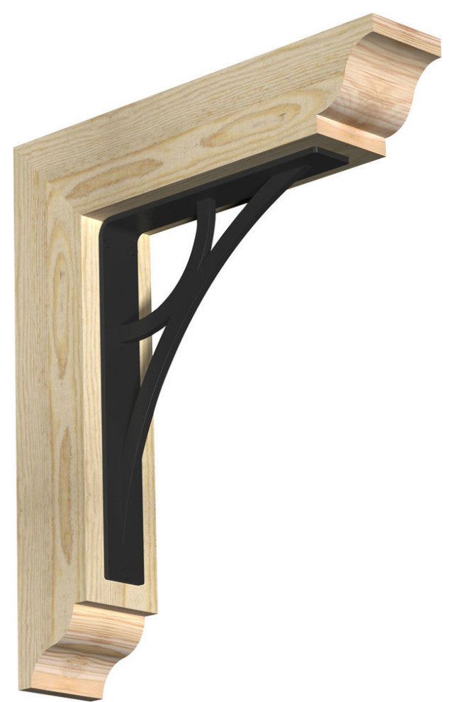 Galveston Traditional Ironcrest Bracket Triple Brace, 4"x20"x23", 4" Thick