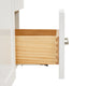 Ariel Magnolia 36"  Double Oval Sinks Vanity, Carrara Quartz