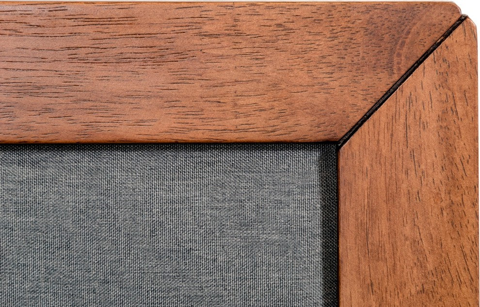 Nova Domus Soria Gray and Walnut Bed, Eastern King