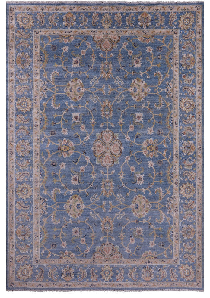 Hand-Knotted Persian Tabriz Wool Rug 6' 8" X 9' 8" Q10409
