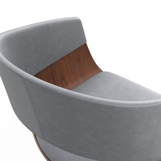 Lowell Adjustable Swivel Bar Stool, Stone Grey