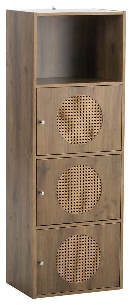 Freestanding Storage Cabinet with Door for Living Room Bedroom, 49" X 47"