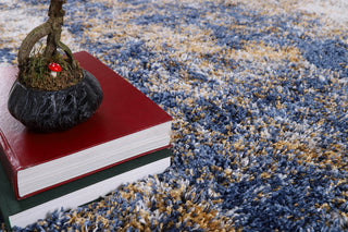 Noori Rug Shag Ridley Blue/Gold Rug