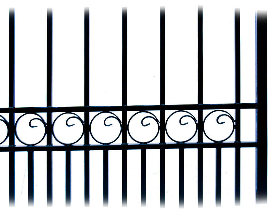 Aleko Driveway Gates Iron Gates Steel Gate London Style 16' Single Swing
