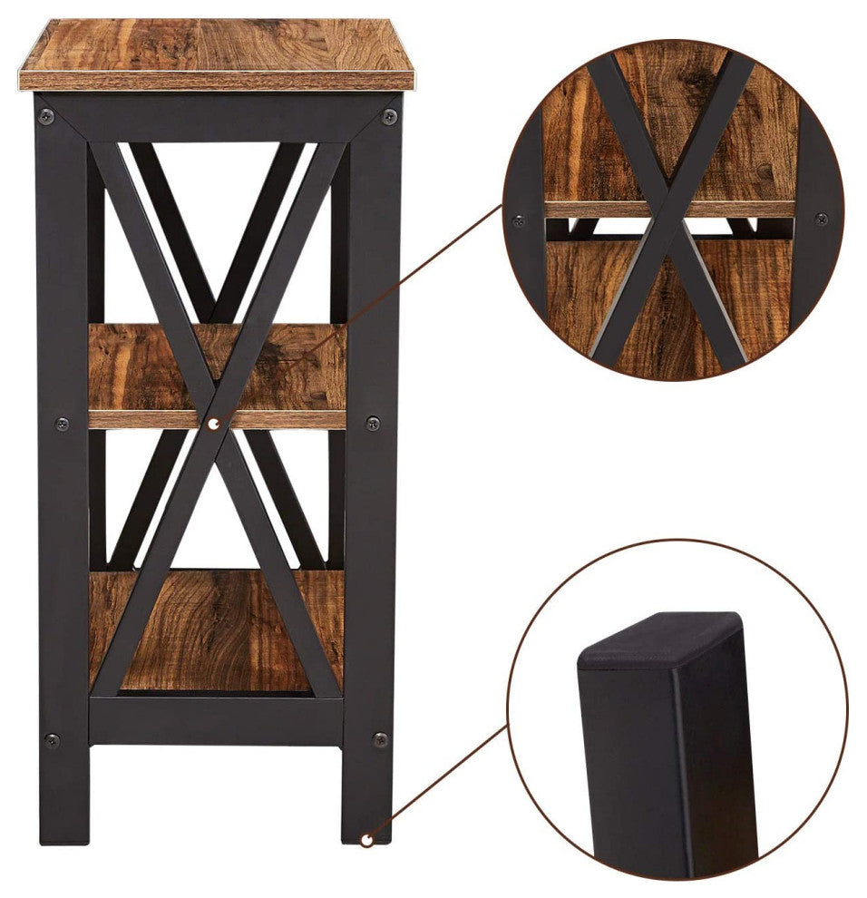 Durable 4 Bin-Type Drawers Wooden Free Standing Storage Cabinet