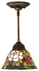 Meyda lighting 48927 8"W Tiffany Rosebush Mini Pendant