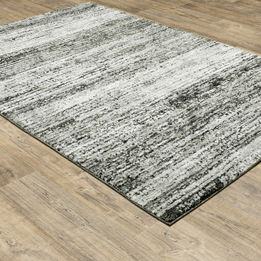Aegina Shadows Ash/Charcoal Area Rug, 7'10"x10'10"