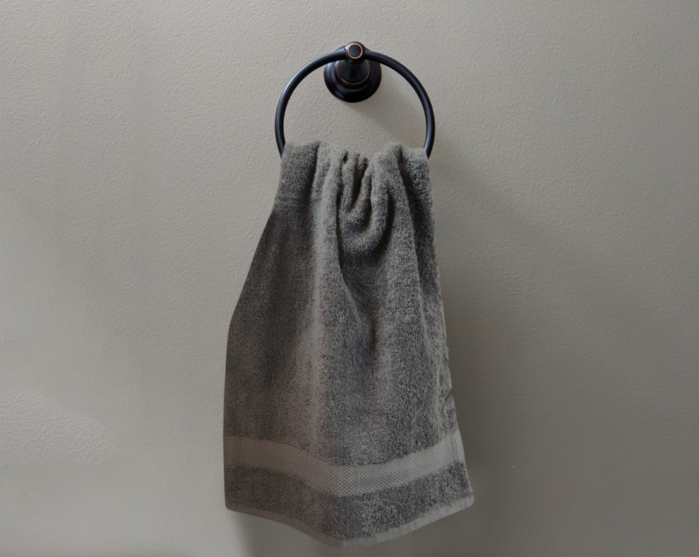 Organic Cotton Feather Touch Quick Dry Hand Towel, Sharkskin Grey, Pack of 24