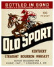 "Old Sport Kentucky Straight Bourbon Whiskey" Paper Art, 20"x24"