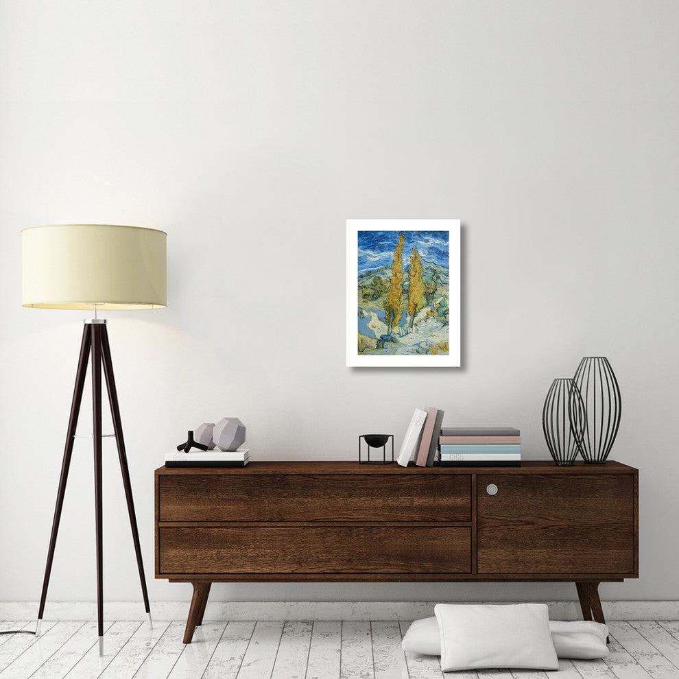 "The Poplars at Saint-Rï¿½my, 1889" Paper Print by Vincent van Gogh, 18"x24"