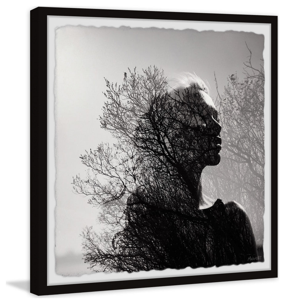 "Thruth About Time" Framed Painting Print, 24x24