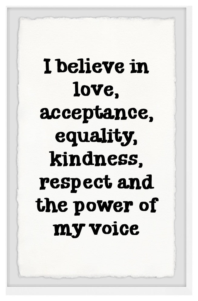 "Power of My Voice" Framed Painting Print, 20x30