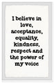 "Power of My Voice" Framed Painting Print, 20x30