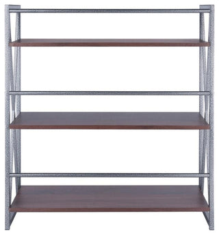 Isa 3-Tier Shelf, Graphite and Walnut
