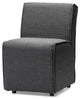 Gray Upholstered Fabric Side Chairs, Set of 2