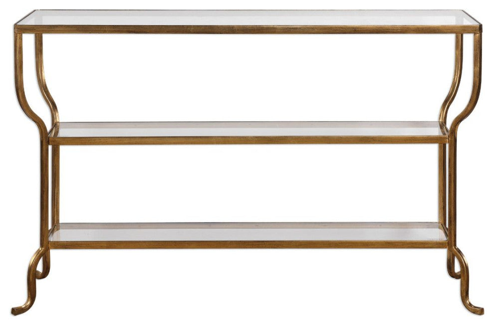 Uttermost Deline Gold Console Table