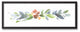 Watercolor Christmas Garland 12x36 Black Framed Canvas