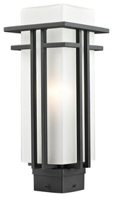 Abbey 1 Light Outdoor Post Light, Black, Sqr. Base not incl.