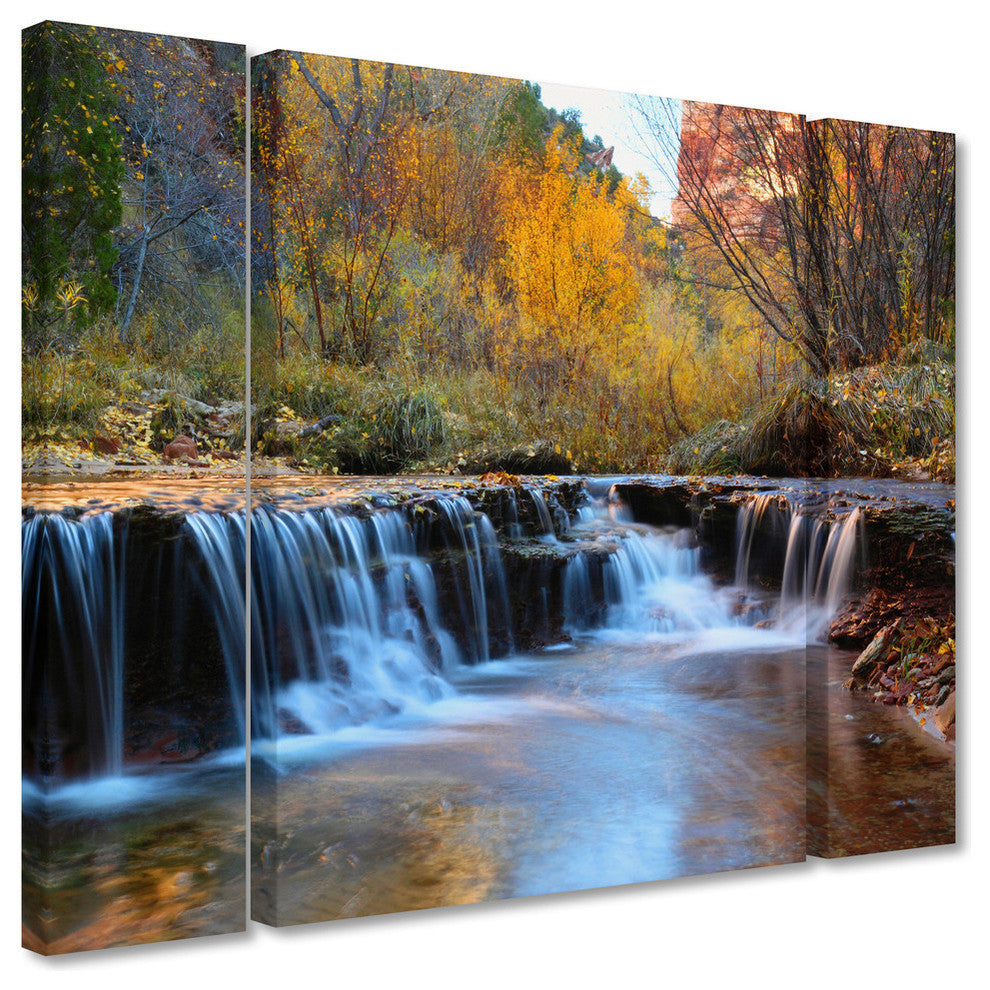 Pierre Leclerc 'Zion Autumn' Multi Panel Art Set, 41"x30"