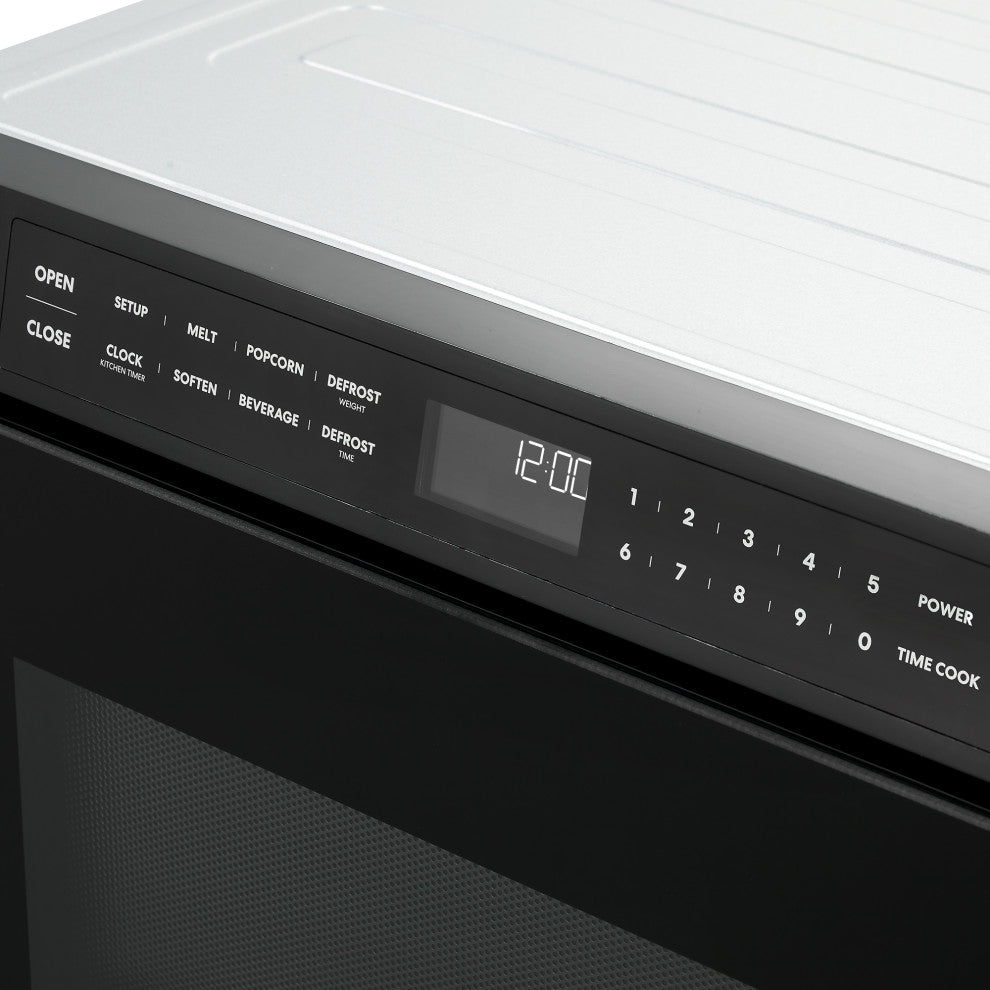 Cosmo 24" 1.2 Cubic Ft Built-in Microwave Drawer, Stainless Steel