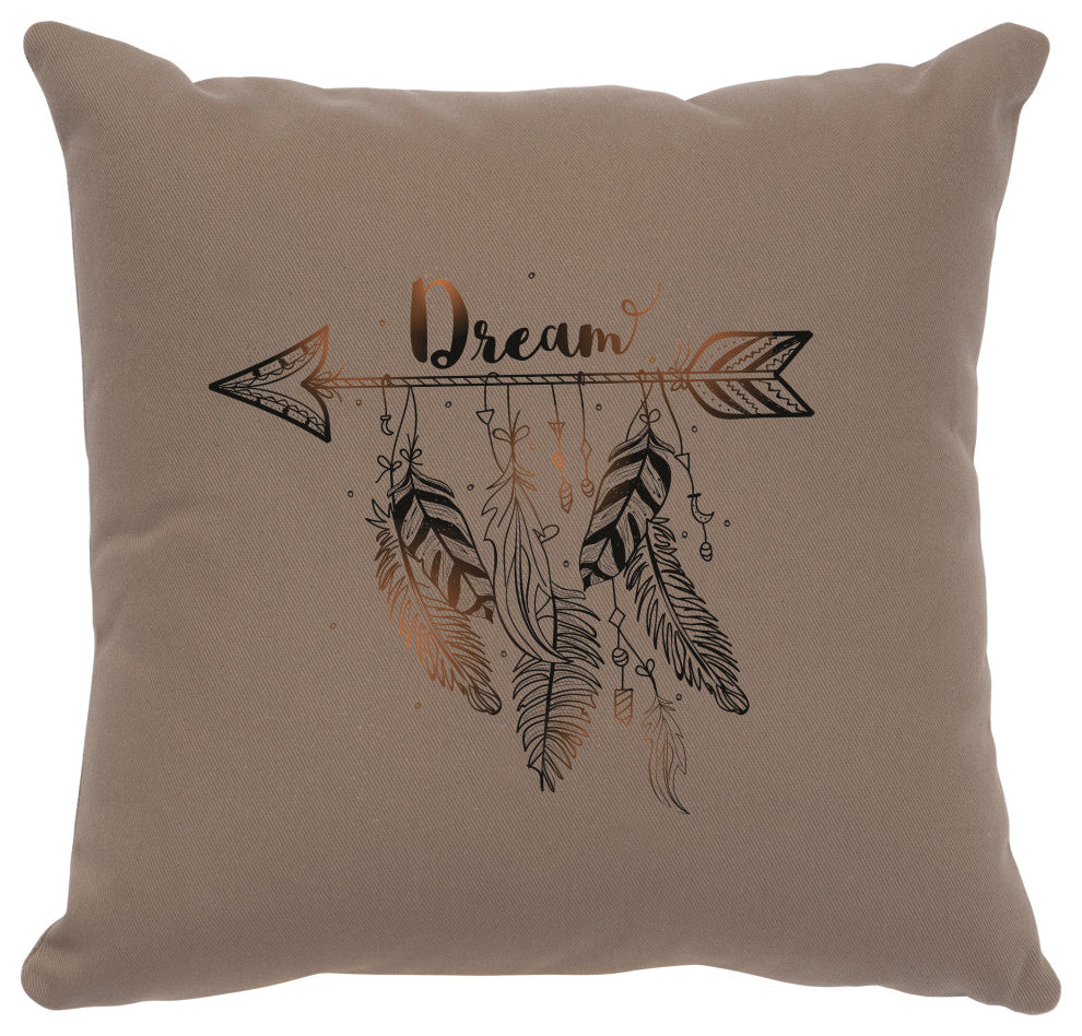 Image Pillow 16x16 Dream Cotton Taupe