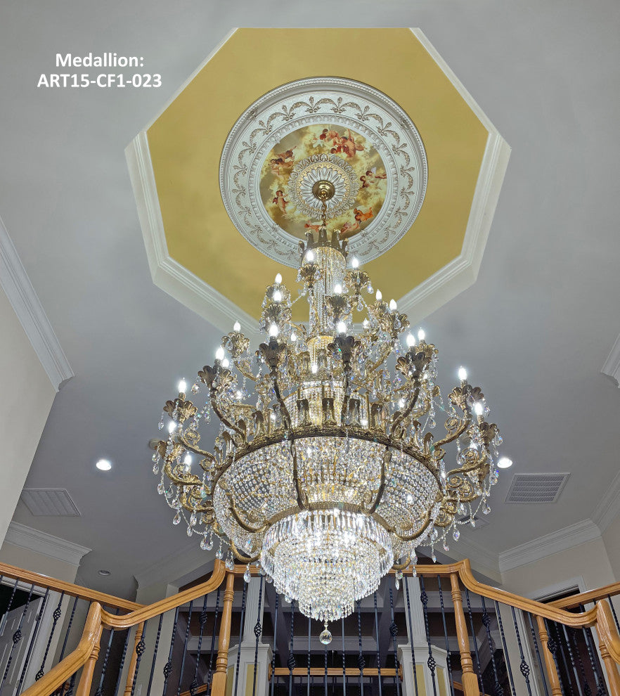 Artistry Lighting, Round 60" Antique White Ceiling Medallion (ART15-CF1-091)