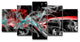 Ready2HangArt 'Glitzy Mist XI' by Tristan Scott, 30"x60", 5 Piece Set