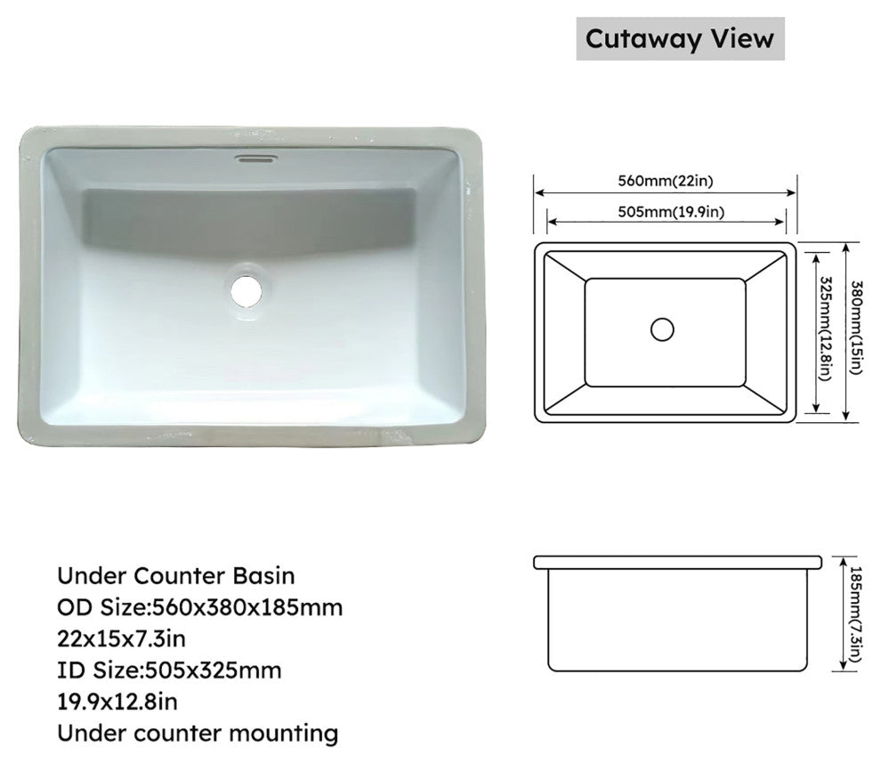 31"/ 37"/ 43" Carrara Gold Engineered Stone Bath Vanity Top, 37"