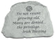 "Do Not Resent" Garden Stone