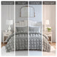 Madison Park Evelyn 3 Piece Stripe Ruched Comforter Set