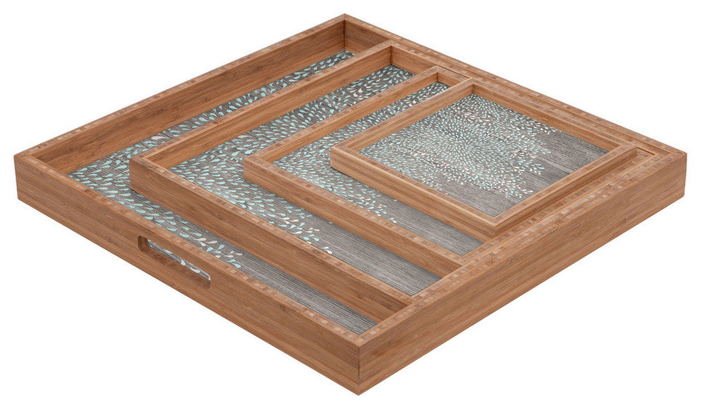 Deny Designs Iveta Abolina Coastal Raindrops Square Tray
