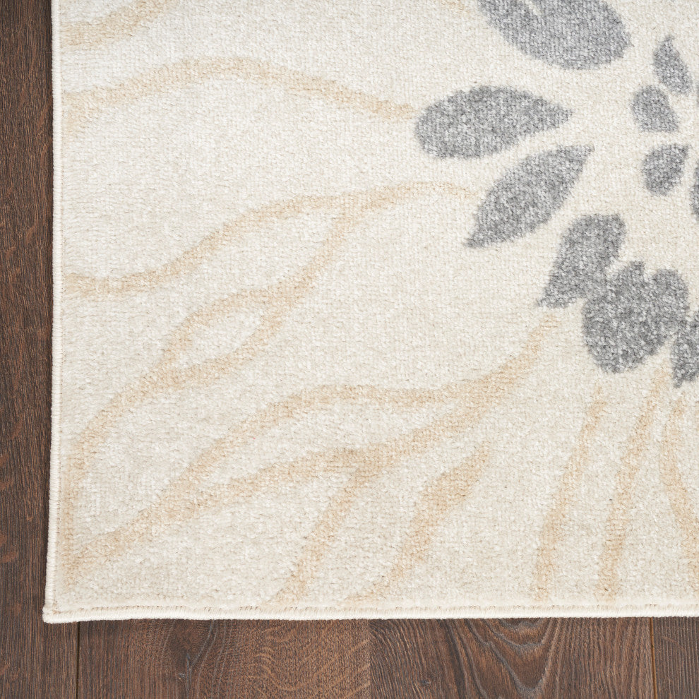 Nourison Passion 8' x 10' Ivory Grey Blue Contemporary Indoor Area Rug