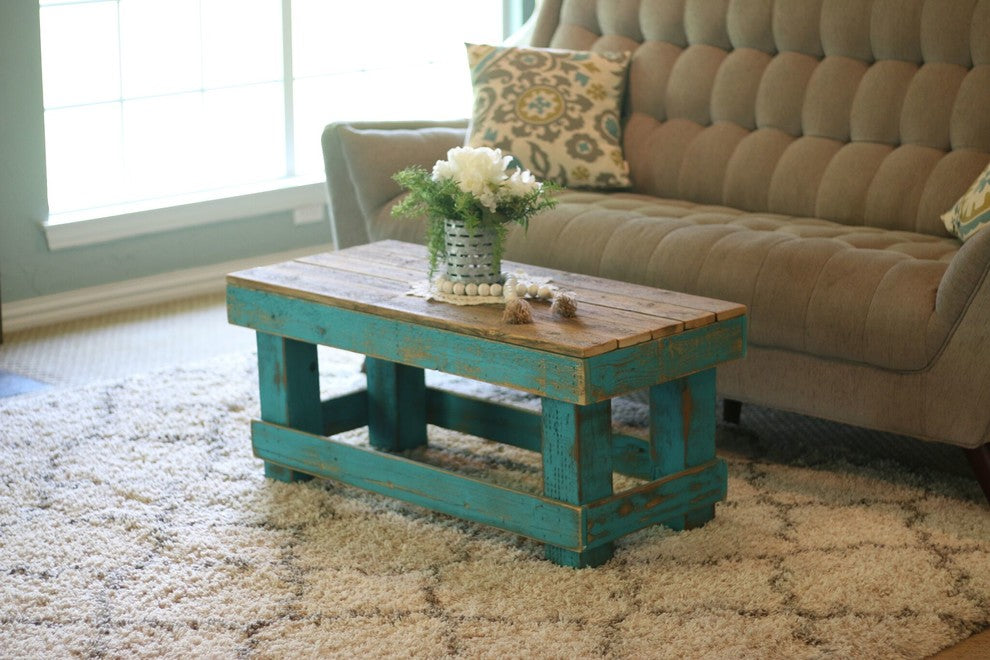 Turquoise Combo Coffee Table