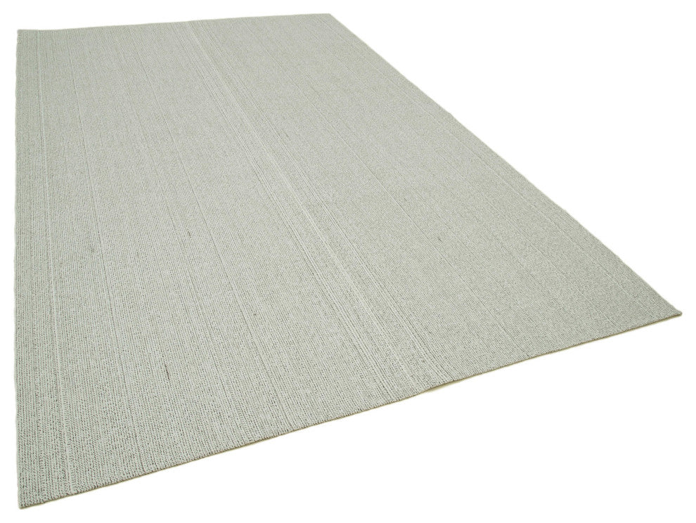 Rug N Carpet - Handmade Turkish 6' 9'' x 10' 8'' Flatweave Wool Kilim Rug