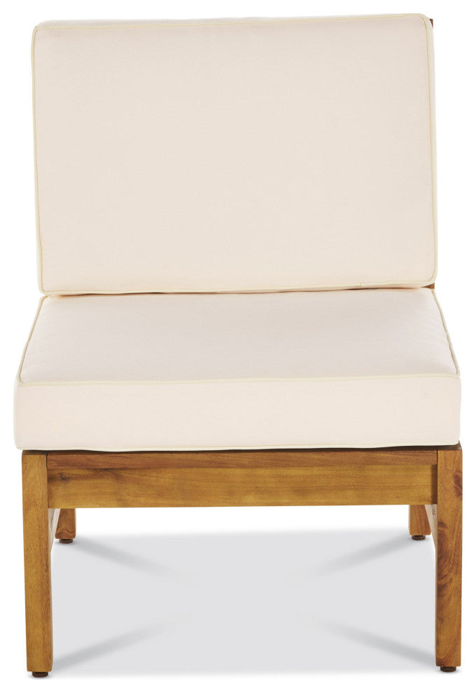 GDF Studio 5-Piece Capri Outdoor Chat Set, Cream
