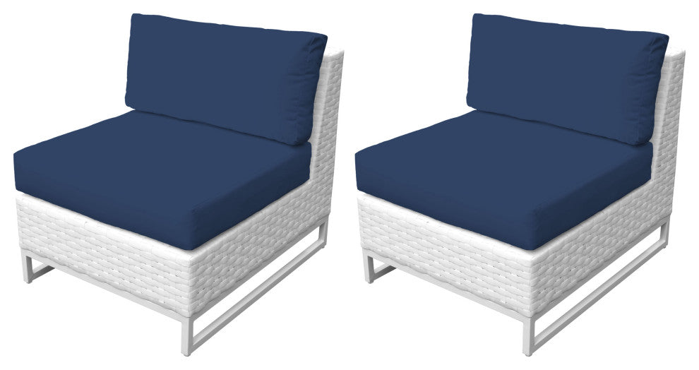 Miami Armless Sofa 2 Per Box in Navy