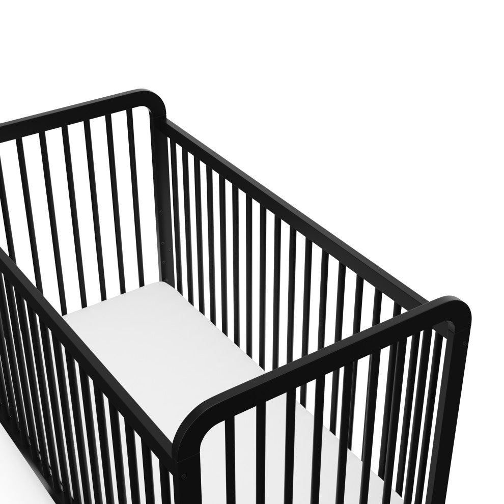 Storkcraft Pasadena 3-in-1 Convertible Crib, Black