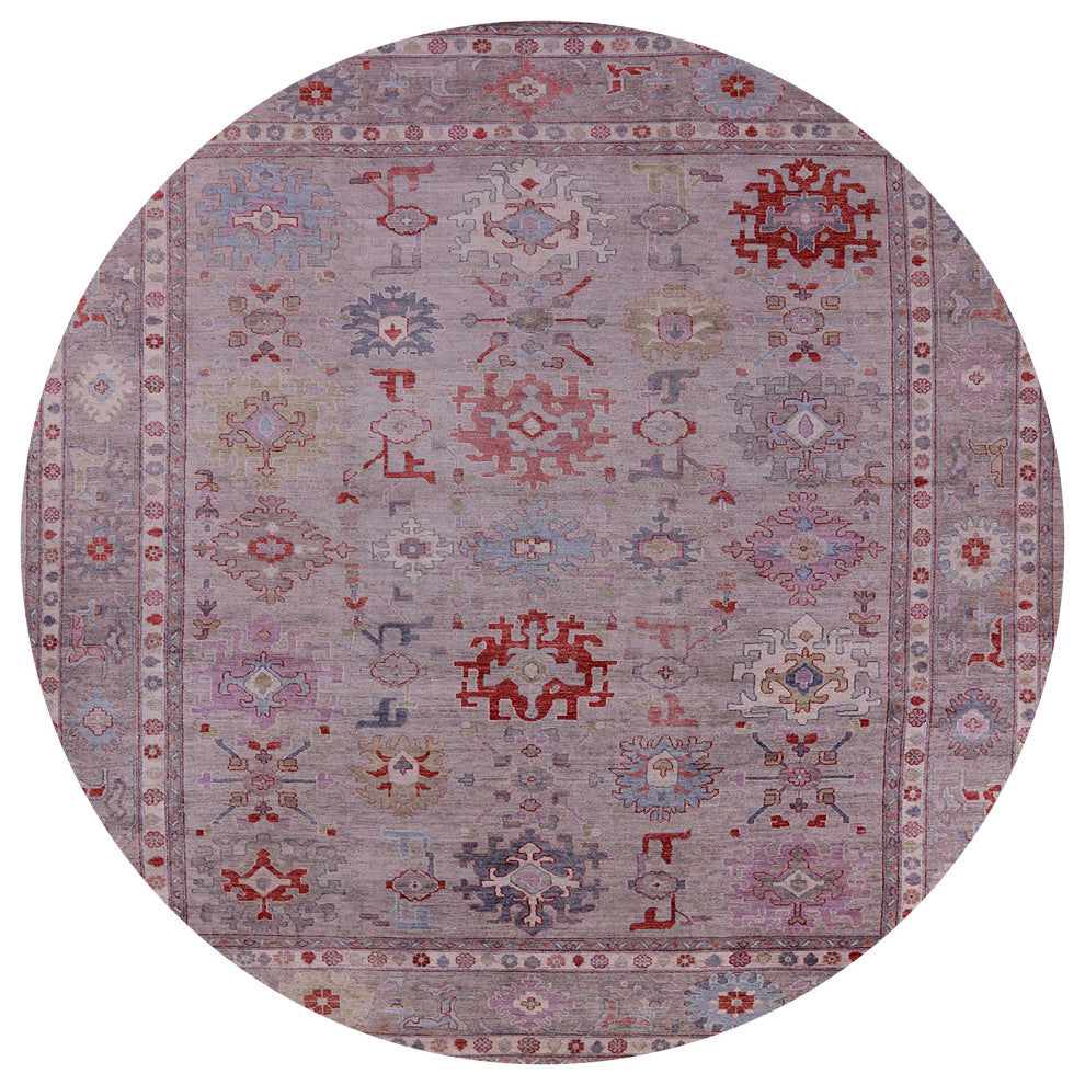 Ahgly Company Indoor Round Mid-Century Modern Area Rugs, 3' Round