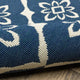 Madelina Lattice Navy and Ivory Indoor or Outdoor Area Rug, 6'7"x9'6"