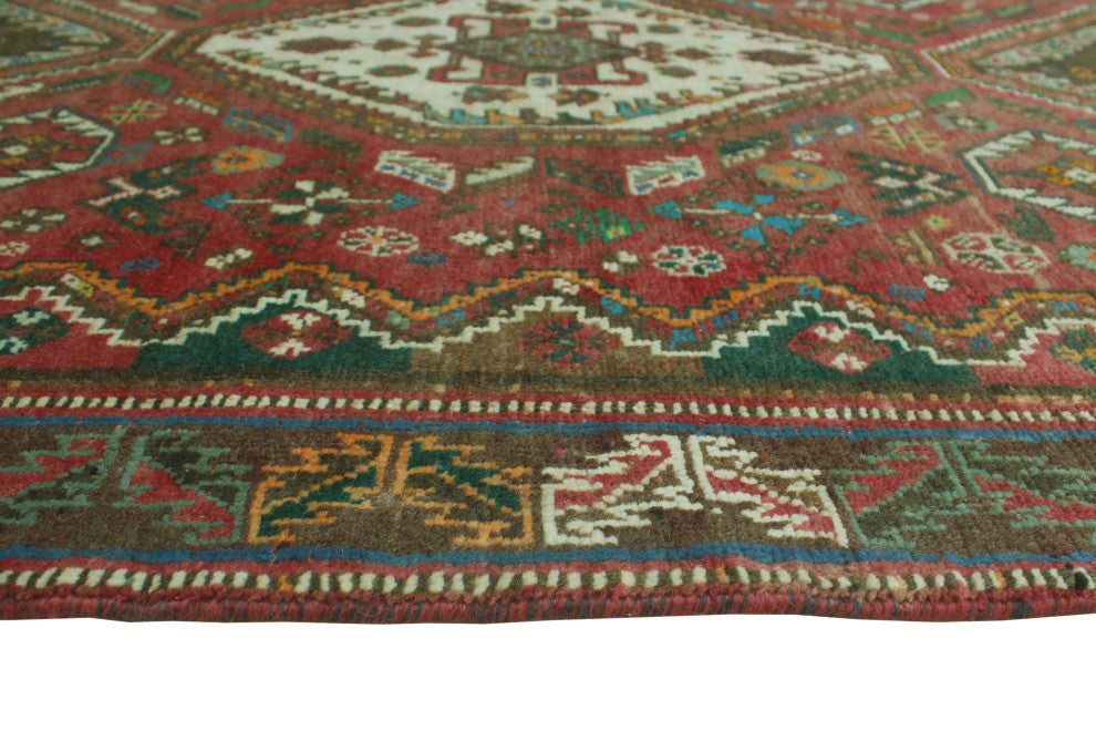Semi-Antique Ashmat Red Runner