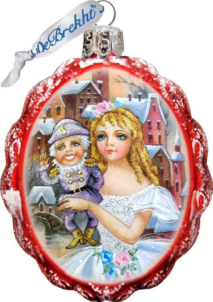 Keepsake Nutcracker Scenic Glass Ornament