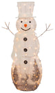 48" Lighted Snowman, Scarf and Top Hat