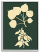 Plant Silhouette Yellow Green Design, 16"x20"