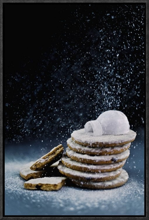 "Igloo (Powdered Sugar)" Framed Canvas Giclee by Dina Belenko, 13x19"